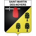 Saint-Martin-des-Noyers 85 ville sticker blason écusson autocollant adhésif