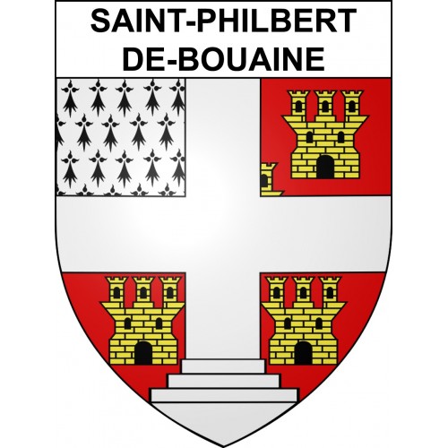 Saint-Philbert-de-Bouaine 85 ville sticker blason écusson autocollant adhésif