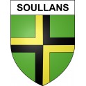 Soullans Sticker wappen, gelsenkirchen, augsburg, klebender aufkleber