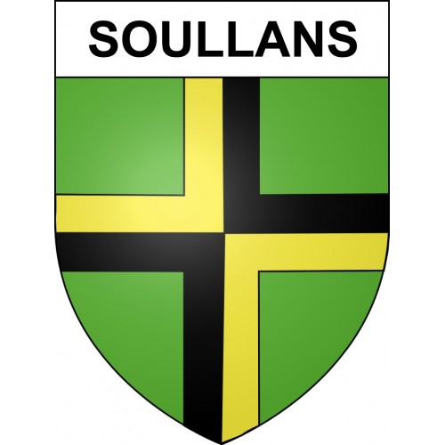 Soullans Sticker wappen, gelsenkirchen, augsburg, klebender aufkleber