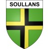 Soullans Sticker wappen, gelsenkirchen, augsburg, klebender aufkleber