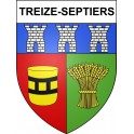 Treize-Septiers 85 ville sticker blason écusson autocollant adhésif