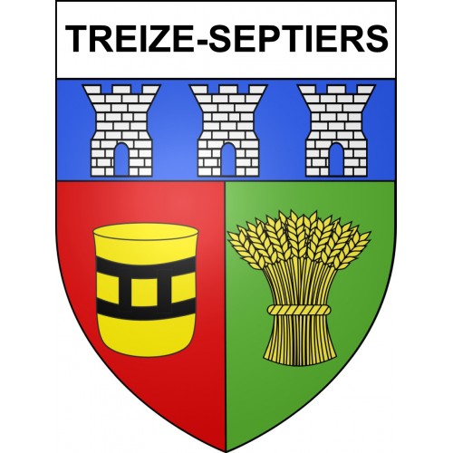Treize-Septiers Sticker wappen, gelsenkirchen, augsburg, klebender aufkleber