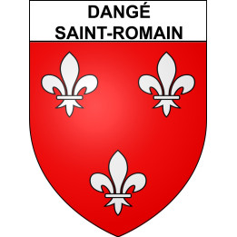 Dangé-Saint-Romain 86 ville sticker blason écusson autocollant adhésif