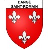 Dangé-Saint-Romain 86 ville sticker blason écusson autocollant adhésif