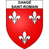 Dangé-Saint-Romain Sticker wappen, gelsenkirchen, augsburg, klebender aufkleber