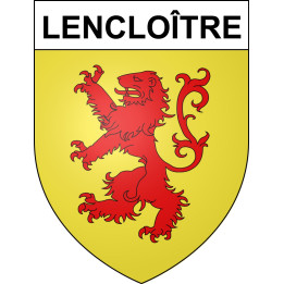 Stickers coat of arms Lencloître adhesive sticker