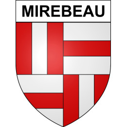 Stickers coat of arms Mirebeau adhesive sticker