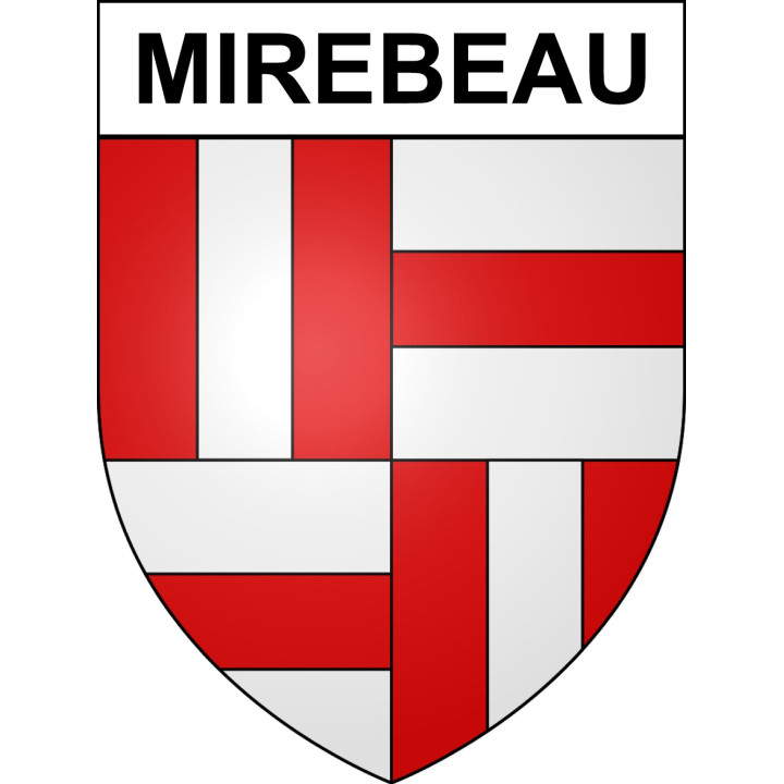 Stickers coat of arms Mirebeau adhesive sticker