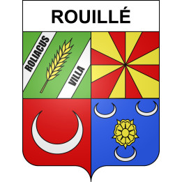 Stickers coat of arms Rouillé adhesive sticker