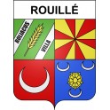 Rouillé Sticker wappen, gelsenkirchen, augsburg, klebender aufkleber