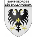 Pegatinas escudo de armas de Saint-Georges-lès-Baillargeaux adhesivo de la etiqueta engomada