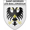 Saint-Georges-lès-Baillargeaux 86 ville sticker blason écusson autocollant adhésif