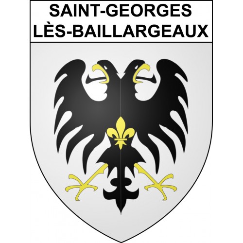 Saint-Georges-lès-Baillargeaux 86 ville sticker blason écusson autocollant adhésif
