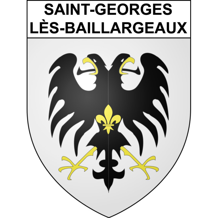 Saint-Georges-lès-Baillargeaux 86 ville sticker blason écusson autocollant adhésif