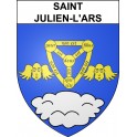 Pegatinas escudo de armas de Saint-Julien-l'Ars adhesivo de la etiqueta engomada