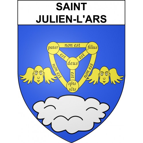Saint-Julien-l'Ars Sticker wappen, gelsenkirchen, augsburg, klebender aufkleber
