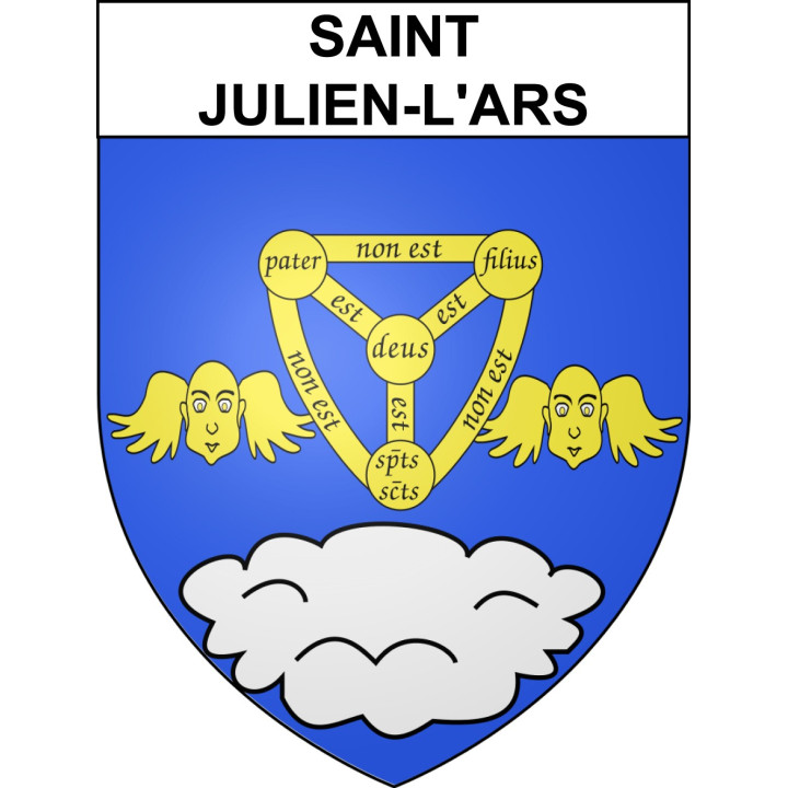 Stickers coat of arms Saint-Julien-l'Ars adhesive sticker