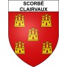 Scorbé-Clairvaux 86 ville sticker blason écusson autocollant adhésif