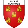Stickers coat of arms Scorbé-Clairvaux adhesive sticker