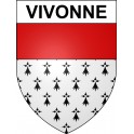 Pegatinas escudo de armas de Vivonne adhesivo de la etiqueta engomada