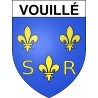 Stickers coat of arms Vouillé adhesive sticker