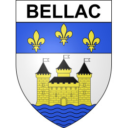 Bellac Sticker wappen, gelsenkirchen, augsburg, klebender aufkleber