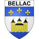 Pegatinas escudo de armas de Bellac adhesivo de la etiqueta engomada