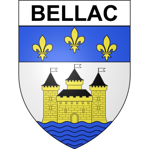 Bellac 87 ville sticker blason écusson autocollant adhésif