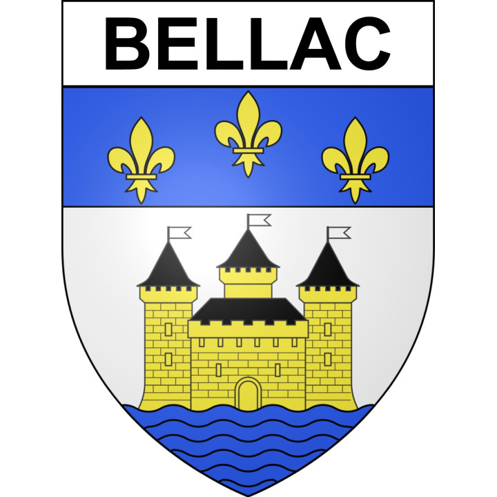 Stickers coat of arms Bellac adhesive sticker