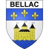 Pegatinas escudo de armas de Bellac adhesivo de la etiqueta engomada