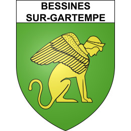 Stickers coat of arms Bessines-sur-Gartempe adhesive sticker