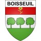 Pegatinas escudo de armas de Boisseuil adhesivo de la etiqueta engomada