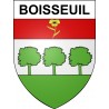 Boisseuil 87 ville sticker blason écusson autocollant adhésif