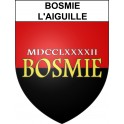 Pegatinas escudo de armas de Bosmie-l'Aiguille adhesivo de la etiqueta engomada