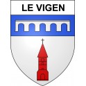 Le Vigen 87 ville sticker blason écusson autocollant adhésif