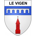 Pegatinas escudo de armas de Le Vigen adhesivo de la etiqueta engomada