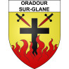 Oradour-sur-Glane Sticker wappen, gelsenkirchen, augsburg, klebender aufkleber