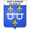 Pegatinas escudo de armas de Saint-Léonard-de-Noblat adhesivo de la etiqueta engomada