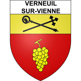 Verneuil-sur-Vienne 87 ville sticker blason écusson autocollant adhésif