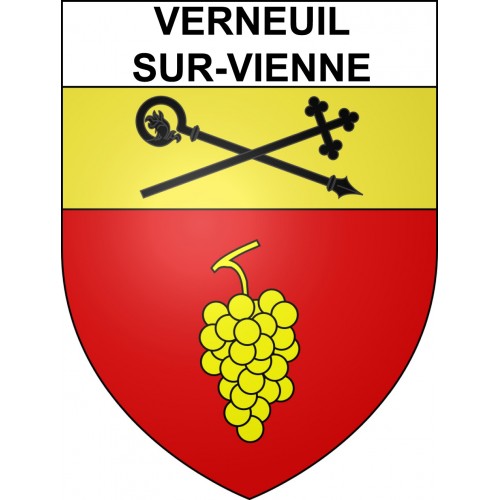 Stickers coat of arms Verneuil-sur-Vienne adhesive sticker