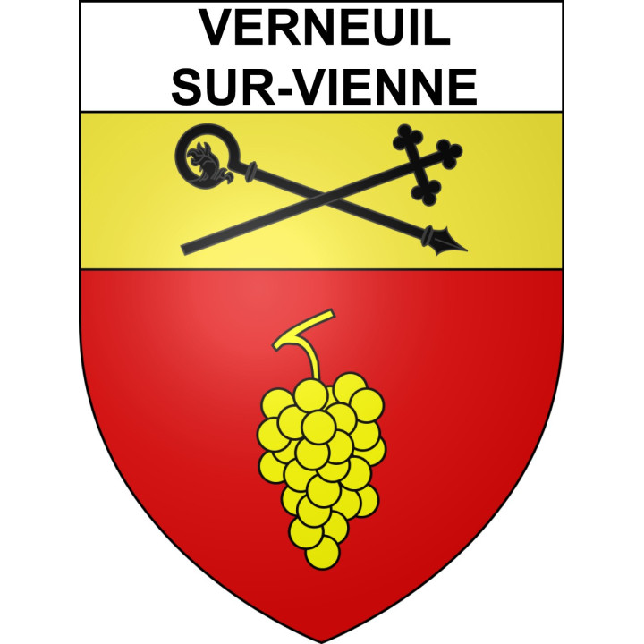 Verneuil-sur-Vienne 87 ville sticker blason écusson autocollant adhésif