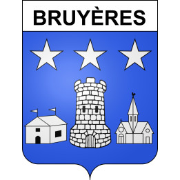 Stickers coat of arms Bruyères adhesive sticker