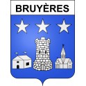 Bruyères 88 ville sticker blason écusson autocollant adhésif