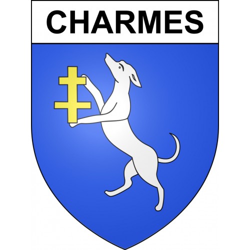 Charmes 88 ville sticker blason écusson autocollant adhésif