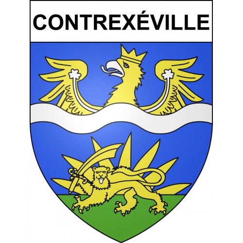 Contrexéville 88 ville sticker blason écusson autocollant adhésif