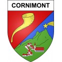 Pegatinas escudo de armas de Cornimont adhesivo de la etiqueta engomada