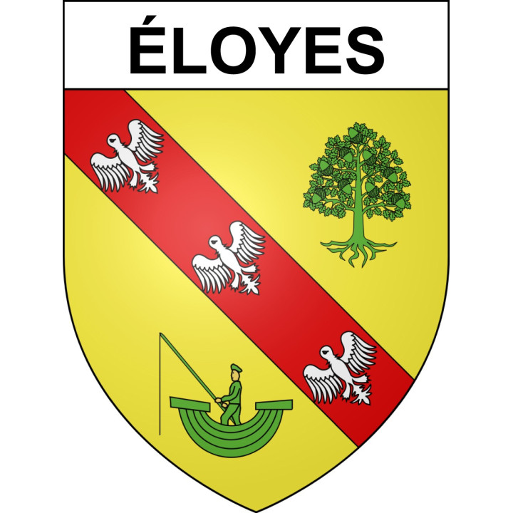 éloyes 88 ville sticker blason écusson autocollant adhésif