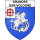 Granges-sur-Vologne 88 ville sticker blason écusson autocollant adhésif