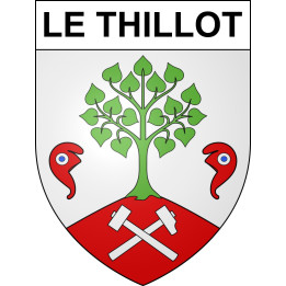 Le Thillot 88 ville sticker blason écusson autocollant adhésif
